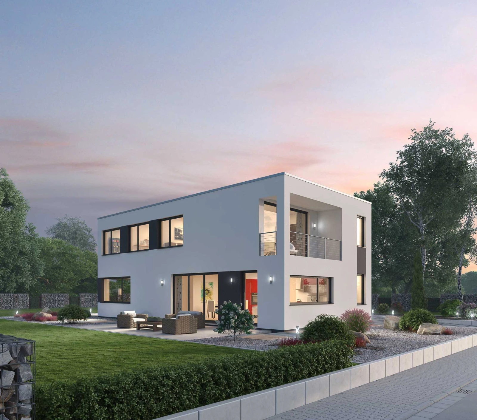 Außenansicht des Ytong Bausatzhauses BHS 182