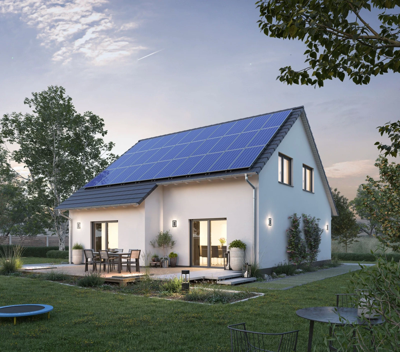 Außenansicht des Ytong Bausatzhauses EFH 146