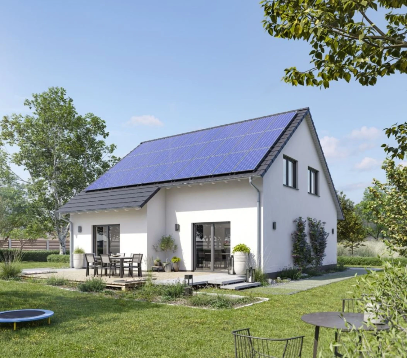 Außenansicht des Ytong Bausatzhauses EFH 146