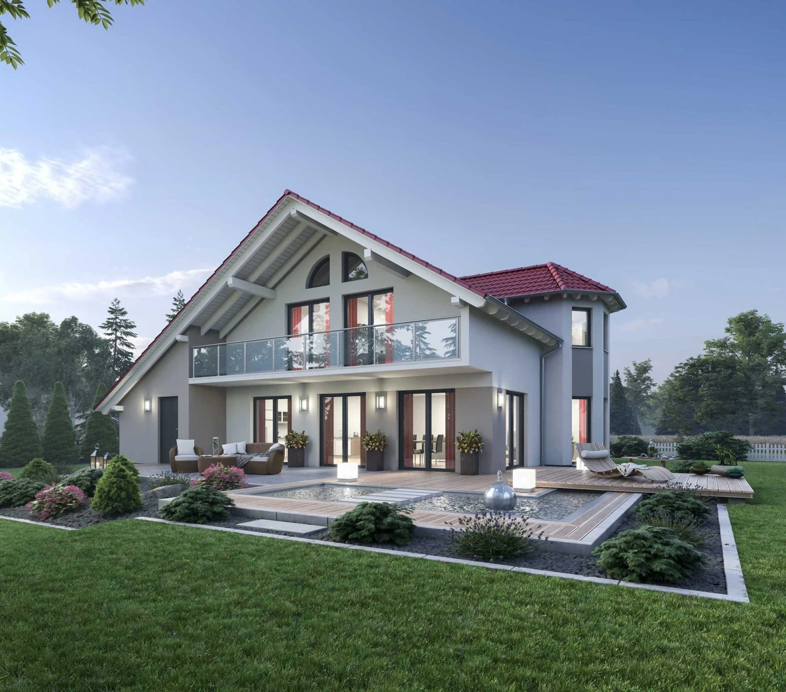 Außenansicht des Ytong Bausatzhauses EFH 190