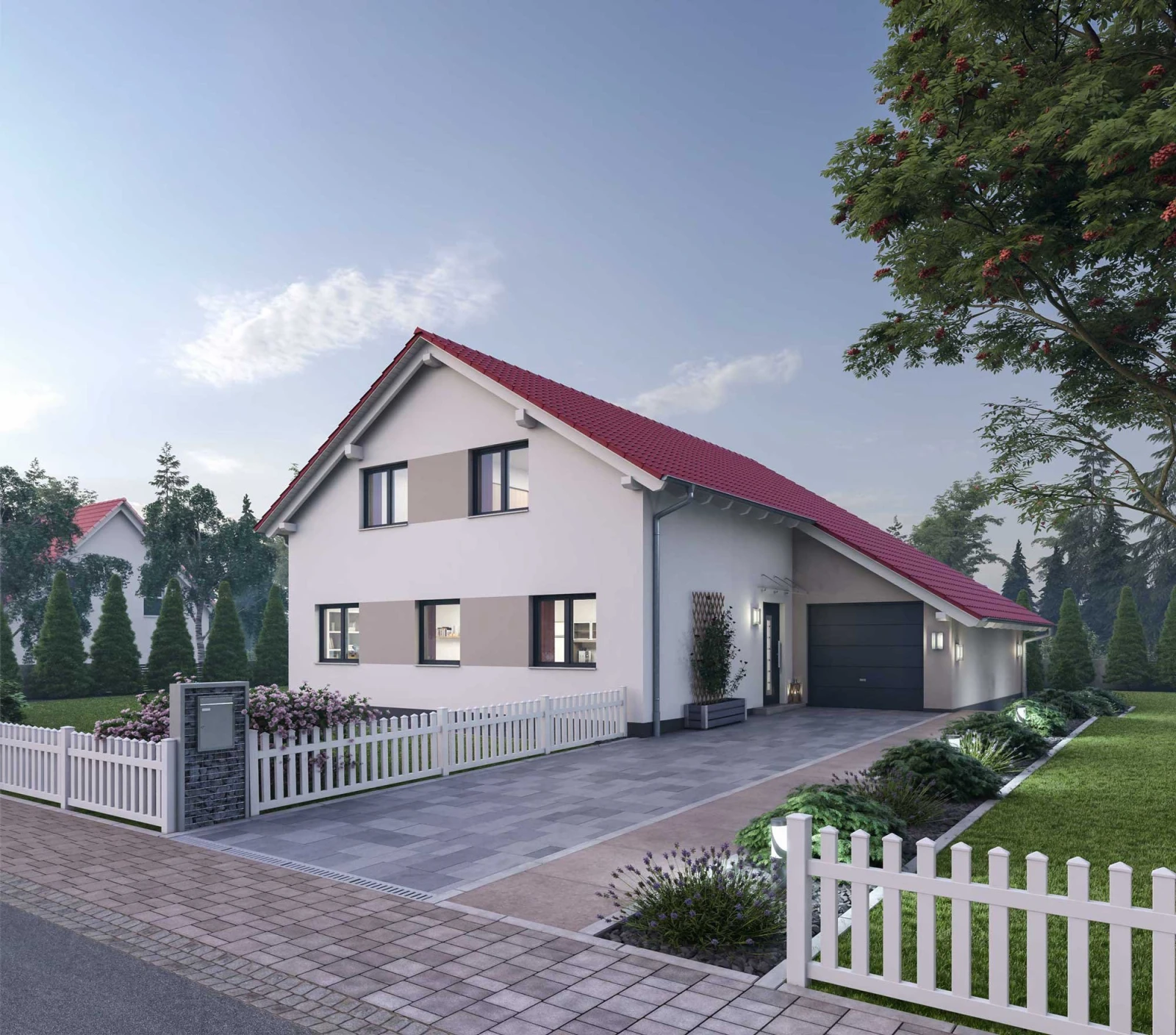 Außenansicht des Ytong Bausatzhauses EFH 190