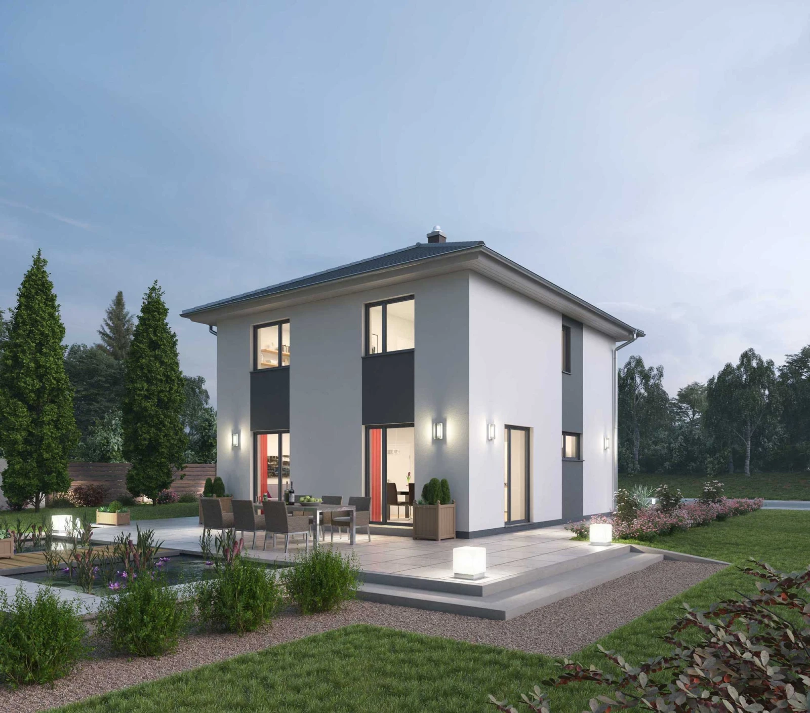 Außenansicht des Ytong Bausatzhauses STV 107