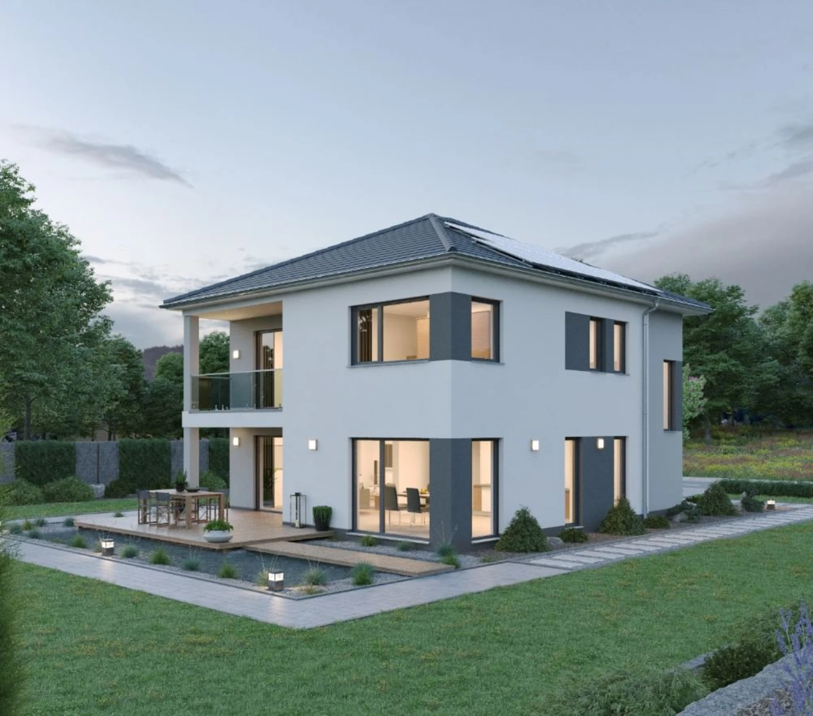 Außenansicht des Ytong Bausatzhauses STV 148
