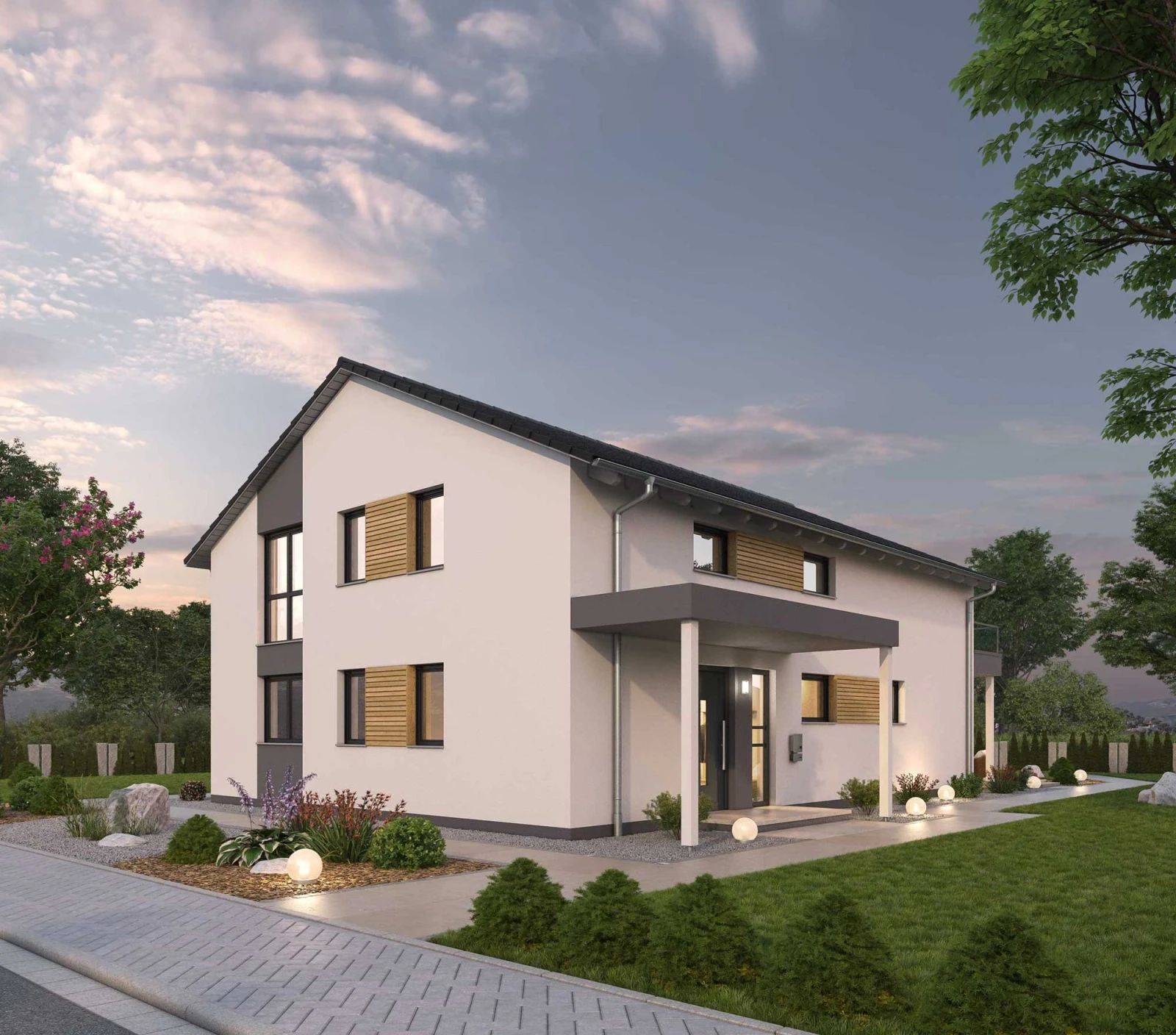 Außenansicht des Ytong Bausatzhauses ZFH 244